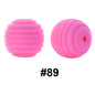 50pcs 15mm Honeycomb Thread Silicone Beads Wholesale 89