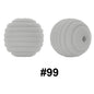 50pcs 15mm Honeycomb Thread Silicone Beads Wholesale 99
