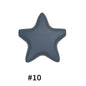 50pcs five-pointed star pentagram silicone beads wholesale 10