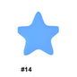 50pcs five-pointed star pentagram silicone beads wholesale 14