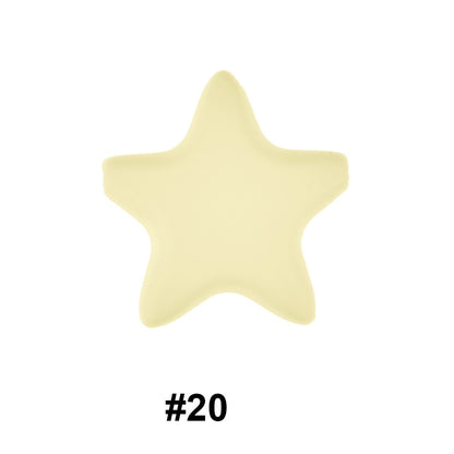 50pcs five-pointed star pentagram silicone beads wholesale 20