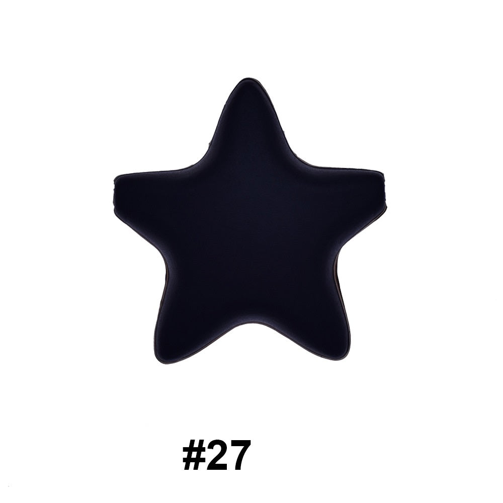 50pcs five-pointed star pentagram silicone beads wholesale 27