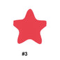 50pcs five-pointed star pentagram silicone beads wholesale 3
