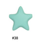 50pcs five-pointed star pentagram silicone beads wholesale 38