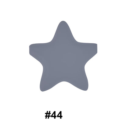 50pcs five-pointed star pentagram silicone beads wholesale 44