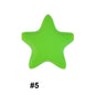 50pcs five-pointed star pentagram silicone beads wholesale 5