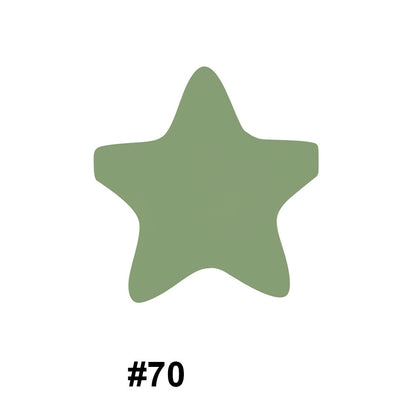 50pcs five-pointed star pentagram silicone beads wholesale 70