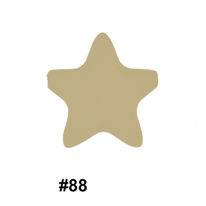 50pcs five-pointed star pentagram silicone beads wholesale 88