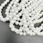 Pearl Glass Beads Round 3-14mm White Imitation Glass Pearls 3