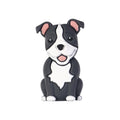 Silicone 3D Focal Beads Puppy Sitting Pose Smiling Face 20pcs 11