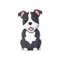 Silicone 3D Focal Beads Puppy Sitting Pose Smiling Face 20pcs 11