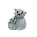 3D Silicone Focal Beads Bear Mom and Baby Figurines 20 pcs 6