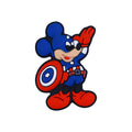 Silicone Focal Beads Mickey Captain Colorful Shield Glove 20pcs