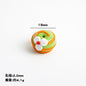 Floral Pattern Glass Beads 19mm Decorative Round 10pcs 8
