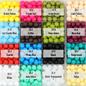 50pcs 15mm Solid Color Round Silicone Beads-32 Colors（1-32） 4