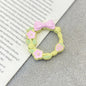 Bow Wreath Metal Beads 31mm Painted Enamel Alloy 10pcs 10