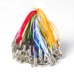 Polyester Iron Aluminum Phone Strap 58mm Colorful 100pcs