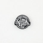 Black Silicone Focal Beads Salty Bitch Design 20pcs