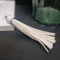 Silver PU Leather Tassel Keychain Metallic 9cm Length 28