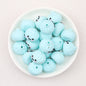 3D Cute Glitter Steamed Stuffed Bun Silicone Focal Beads 20pcs 6