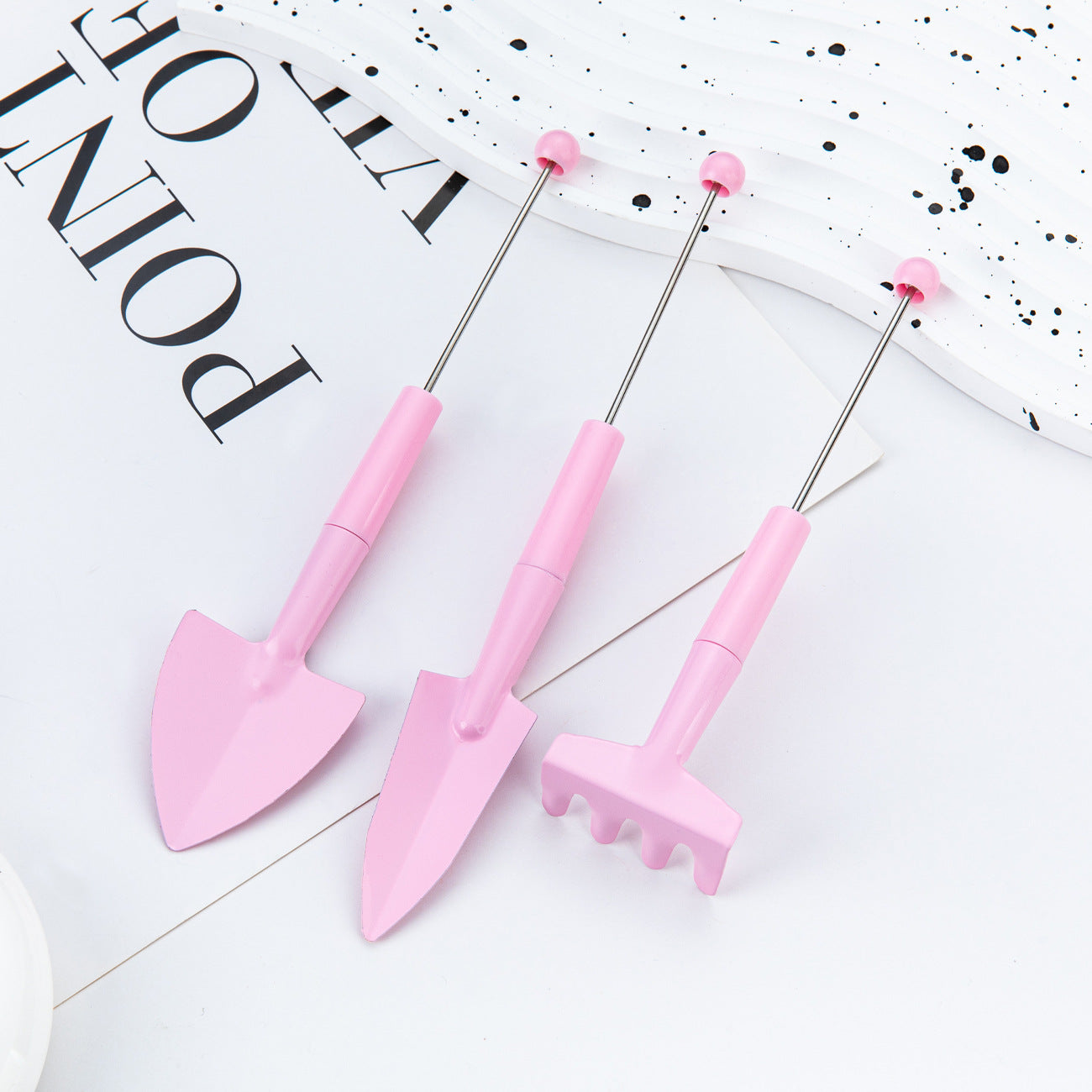 Beadable Metal Gardening Tool Sets Solid Color