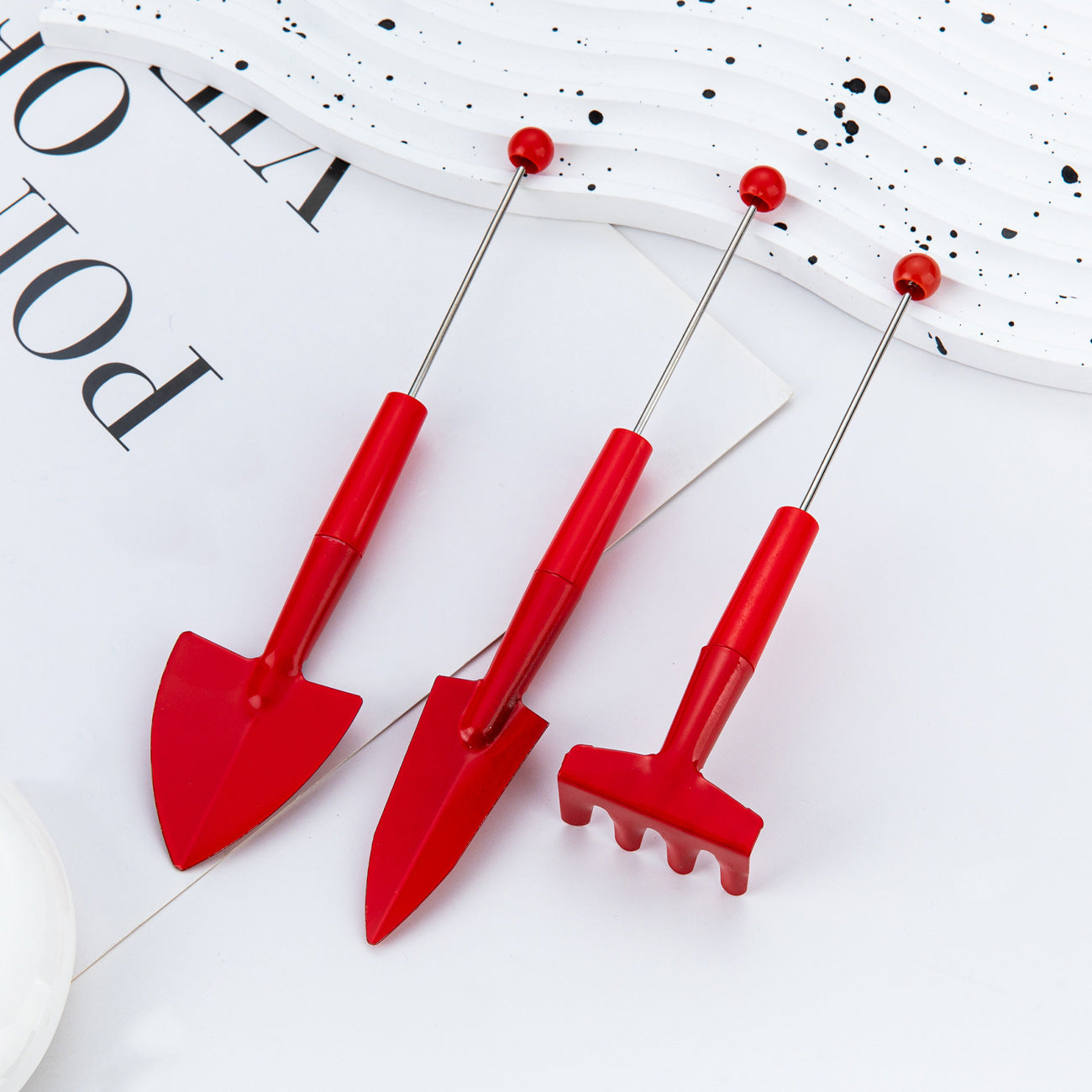 Beadable Metal Gardening Tool Sets Solid Color