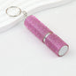 Rhinestone Perfume Spray Bottle Keychain Zinc Alloy 5ml Pink - Pink