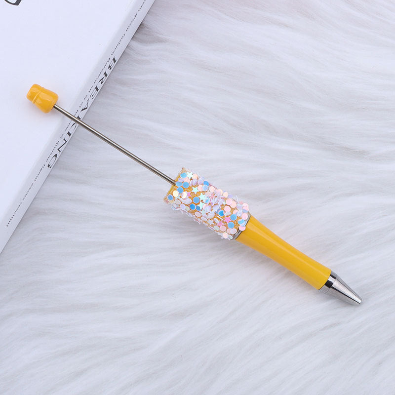 Star Sequin Creative Beadable Pen Plastic 17