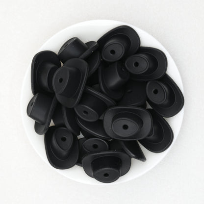 Western Style Silicone Cowboy Hat Focal Beads 20pcs 8