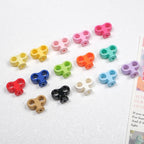 Painted Clockwork Spring Acrylic Beads 18mm Glossy Mixed Colors 20pcs 3