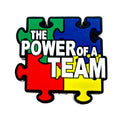 Silicone Focal Beads Team Support Puzzle Piece Printed Text 20pcs