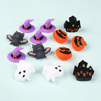 Silicone 3D Focal Beads Halloween Pumpkins Grimace Faces 20pcs 5
