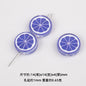 Colorful 14mm Round Acrylic Lemon Slice Beads 50pcs 6