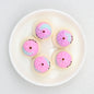 Tie Dye 3D Silicone Focal Beads With Steamer Cute Smiling Dumpling Glitter 20pcs 11