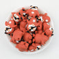 3D Brown Star Badge Gnome Silicone Focal Beads 20pcs