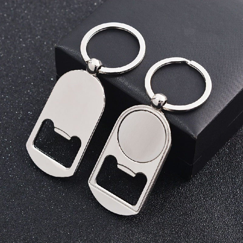 Metal Bottle Opener Keychain Zinc Alloy Smooth Surface for Sublimation 6