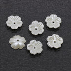 Pearl Imitation Flower Acrylic Beads 2-13mm White 100pcs 2