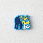 Father's Day Best Dad Ever Silicone Focal Beads 20pcs