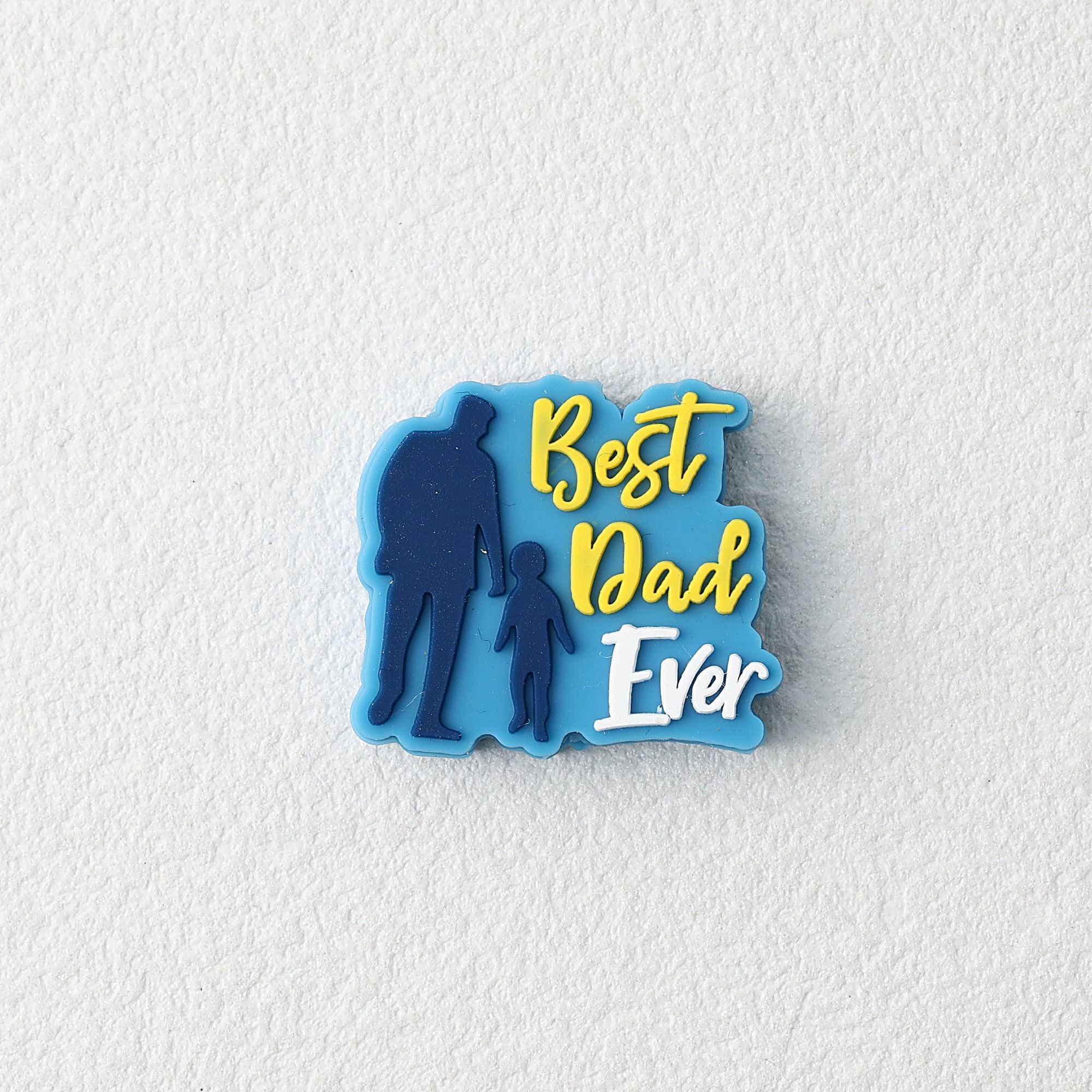 Father's Day Best Dad Ever Silicone Focal Beads 20pcs