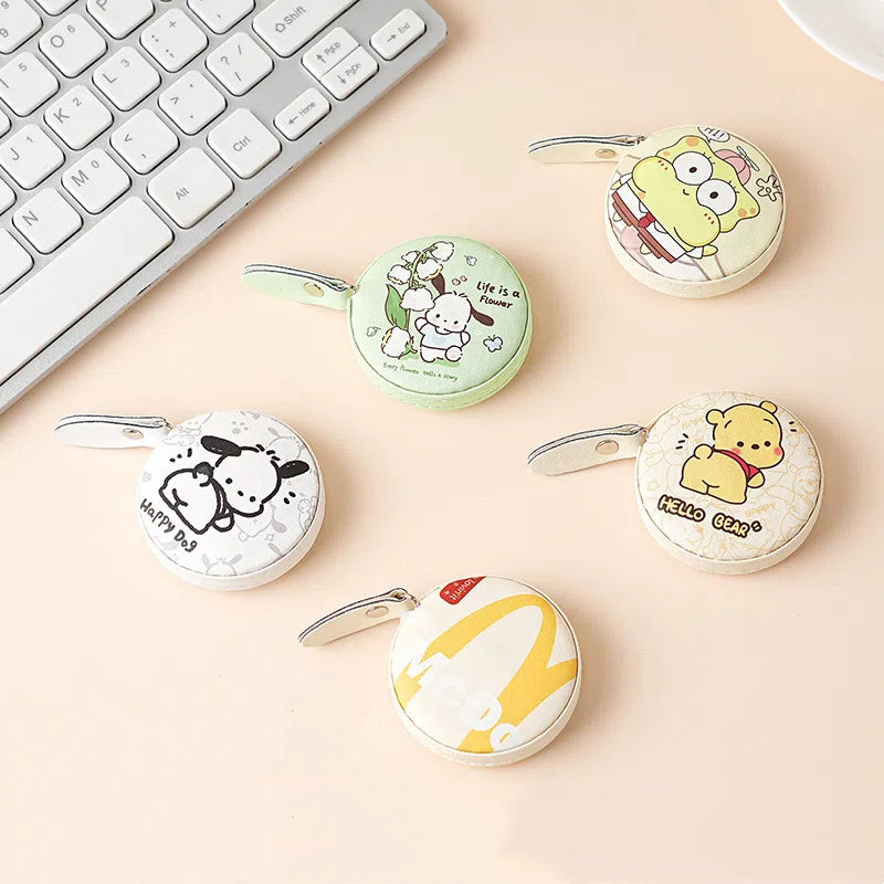 Retractable Cartoon Character Dual Scale Measuring Tape 5cm 1pc