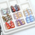 18mm Colorful Resin Gourd Shaped Beads Small Hole 10pcs