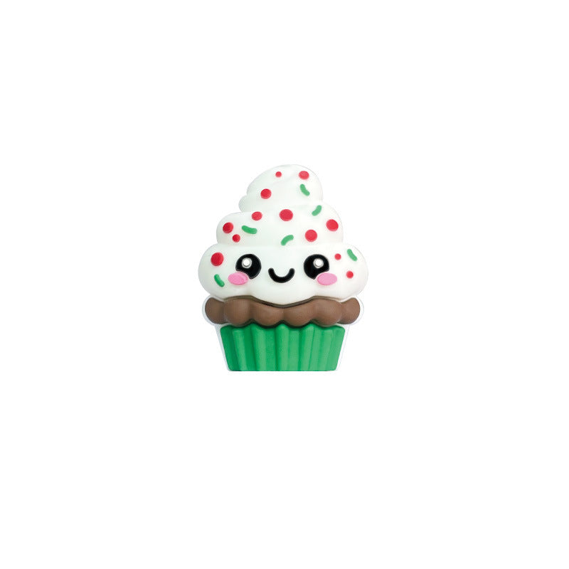 3D Mini Sugar Sprinkle Cupcake Silicone Focal Beads 20pcs 9