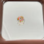 Clear Square Acrylic Beads 16mm Puppy and Kitten Pattern 10pcs 12