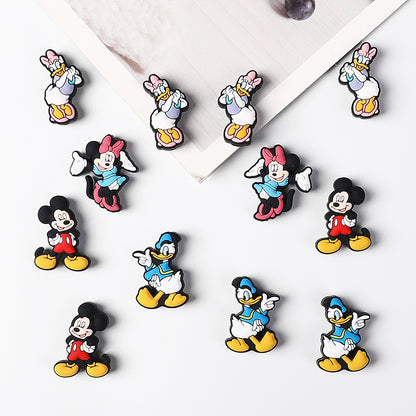 Silicone Focal Beads Disney Mickey Minnie Daisy Donald Duck Distinct Poses 20pcs 3