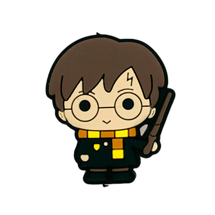 Silicone Focal Beads Harry Wizard Holding Wand 20pcs