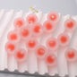 Rubberized Matte Acrylic Beads 16mm Frosted Colorful Core 50pcs 6