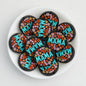 Floral Mother Silicone Focal Beads Round 20pcs