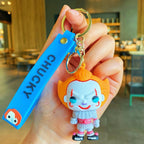 Acrylic Halloween Ghost Keychain Silicone Horror Character Charm 8