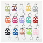 Cat Shaped Self Defense Keychain Survival Finger Clasp Compact