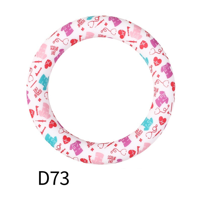 65mm Printing circular silicone rings 72